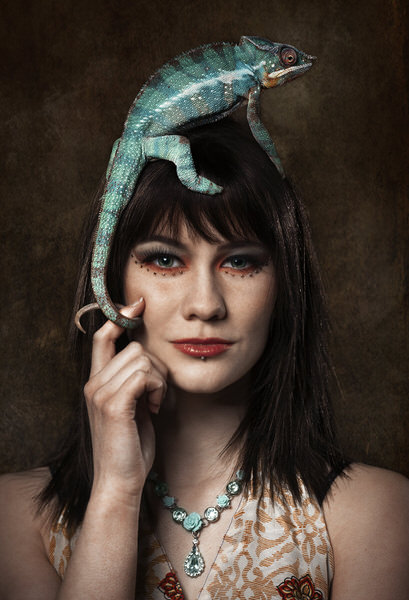 Photograph Angi Wallace Spirit Animal Chameleon on One Eyeland