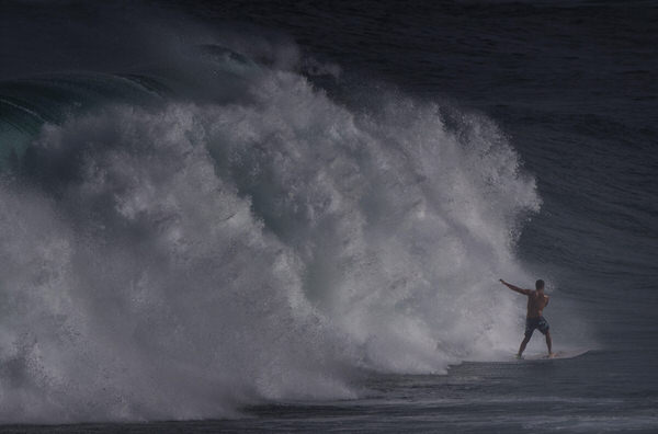 Photograph Steve Turner Surfer Study on One Eyeland