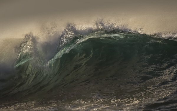 Photograph Steve Turner Backlit Wave on One Eyeland