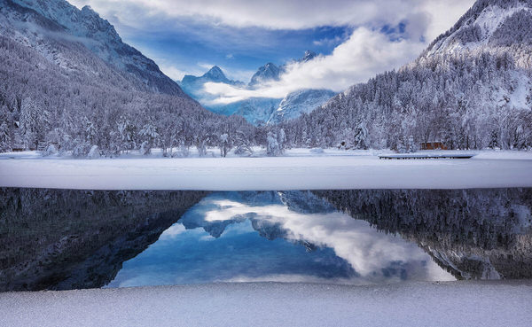 Photograph Ales Krivec Winter Reflections on One Eyeland