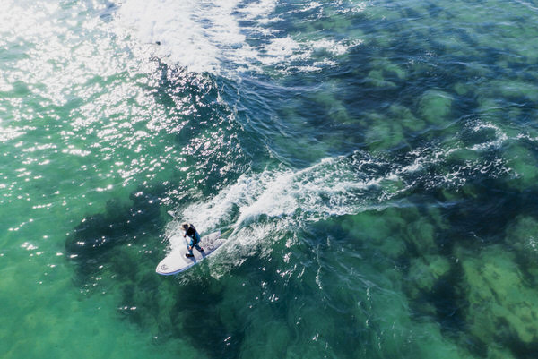 Photograph Ben Welsh Surfing on One Eyeland
