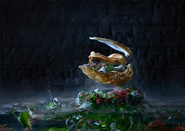 Photograph Wesley Dombrecht Luxury Food Oyster on One Eyeland
