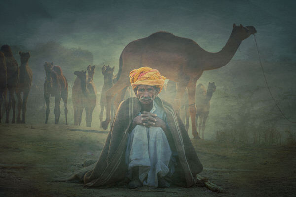 Photograph Svetlin Yosifov Old Rajasthani Man on One Eyeland