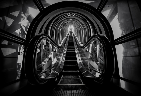 Photograph Yoshitaka Aida Escalator on One Eyeland