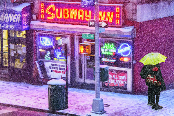 Photograph Mitchell Funk Subway Inn Bar on One Eyeland