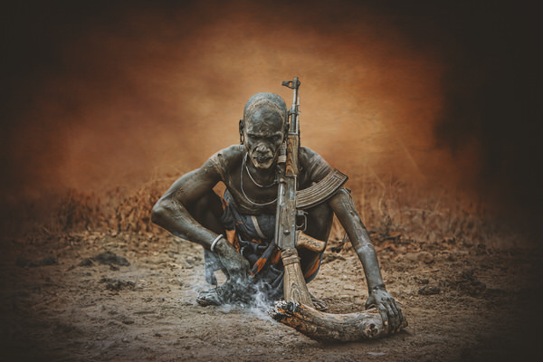 Photograph Svetlin Yosifov Warrior Mursi Warrior on One Eyeland