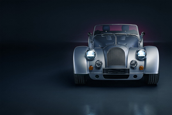 Photograph Nigel Harniman Morgan Motor Cars Plus Six on One Eyeland