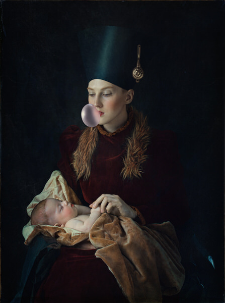 Photograph Svetlana Melik Nubarova Portraite With Bubble on One Eyeland