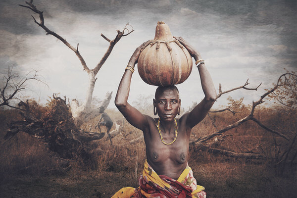 Photograph Svetlin Yosifov Omo Valley Woman Mursi on One Eyeland