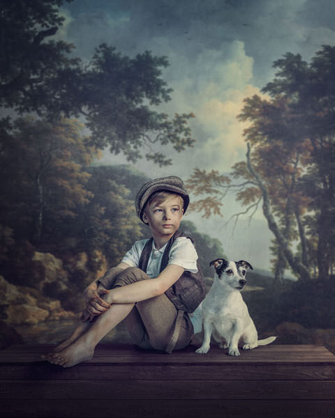 Photograph Antti Karppinen Boy And A Dog on One Eyeland