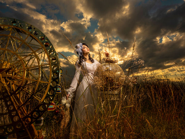 Photograph Haseo Hasegawa Ferris Wheel on One Eyeland