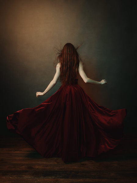 Photograph Sasha Onyshchenko Red Skirt on One Eyeland