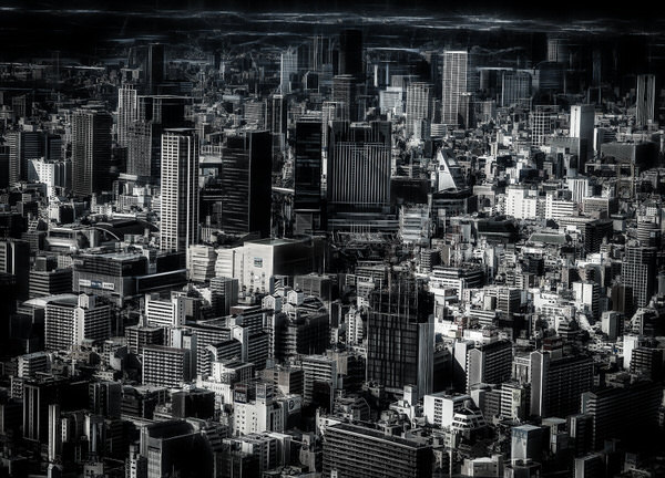 Photograph Yoshitaka Aida Osaka City on One Eyeland