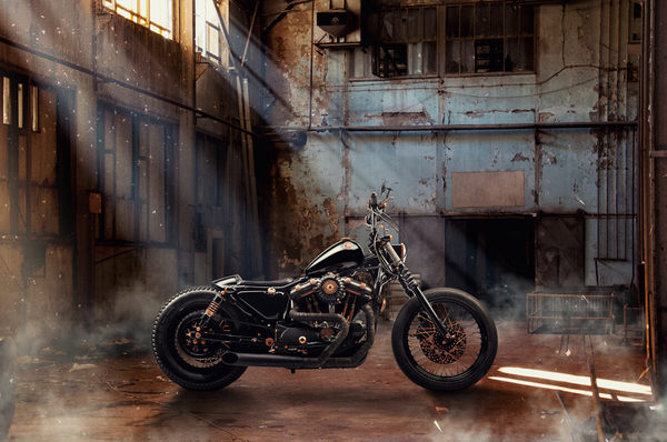 Photograph Roman Demchenko Wasp Project Harley Davidson Custom on One Eyeland