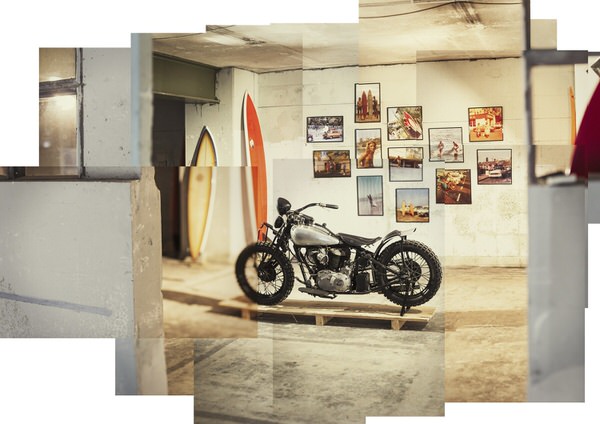 Photograph Jean Francois Muguet Harley Davidson on One Eyeland