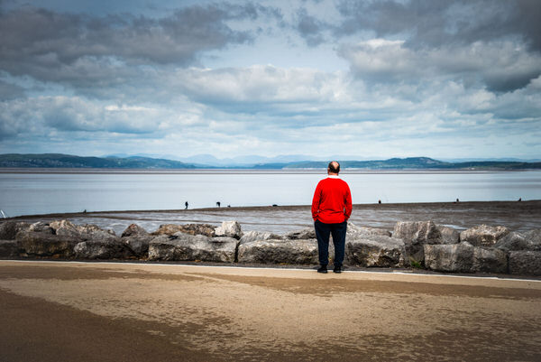 Photograph Jonathan Oakes Red Jumper on One Eyeland