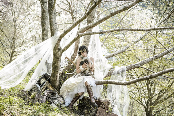 Photograph Haseo Hasegawa Sakura Steampunk on One Eyeland