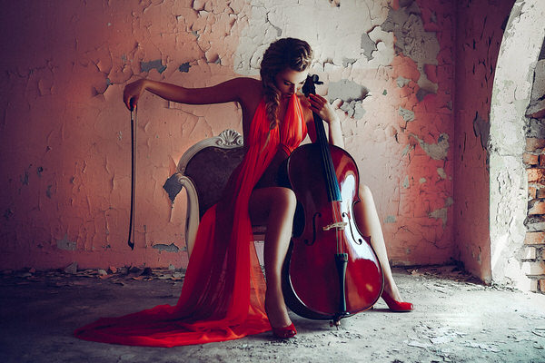 Photograph Ruslan Bolgov The Red Cello on One Eyeland