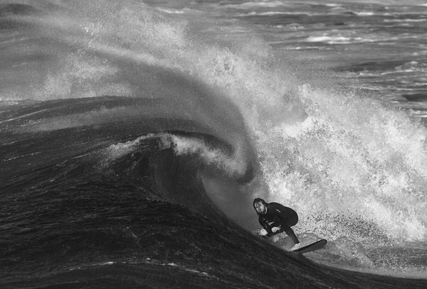 Photograph Steve Turner Surfer on One Eyeland