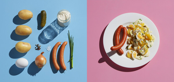 Photograph Kai Schwabe German Potato Salat With Sausage on One Eyeland