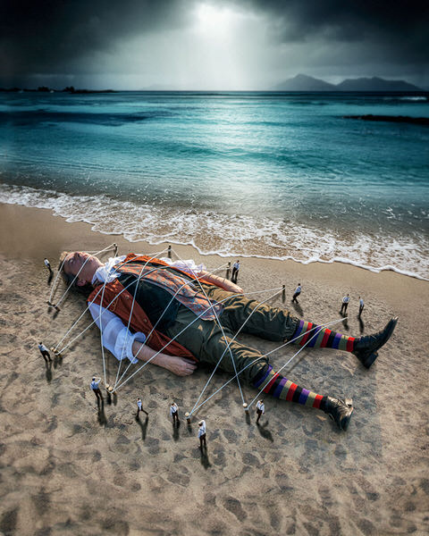 Photograph Riccardo Cameli Gulliver Travels on One Eyeland