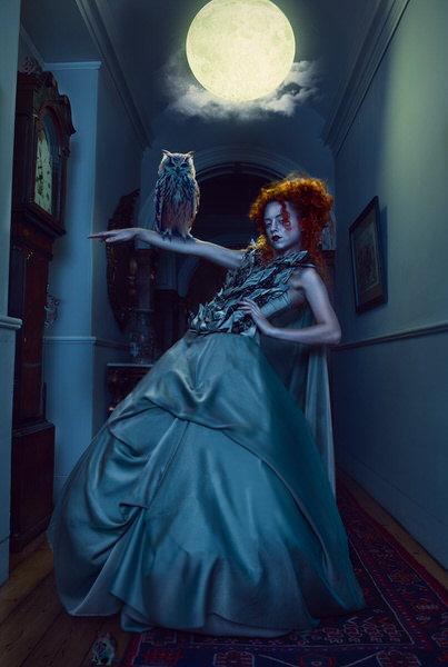 Photograph Clinton Lofthouse Owl Lady on One Eyeland
