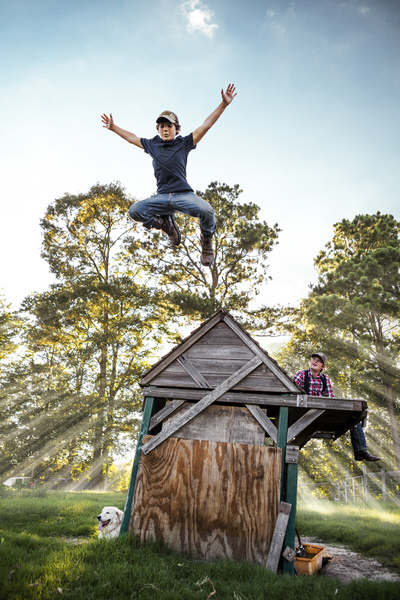 Photograph John Fulton Farm Boys on One Eyeland