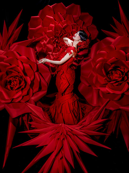 Photograph Haseo Hasegawa Red Rose 2 on One Eyeland
