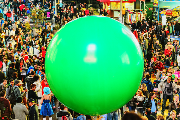 Photograph Mitchell Funk Green Balloon on One Eyeland