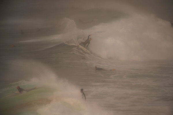 Photograph Steve Turner Surfing In Fog on One Eyeland
