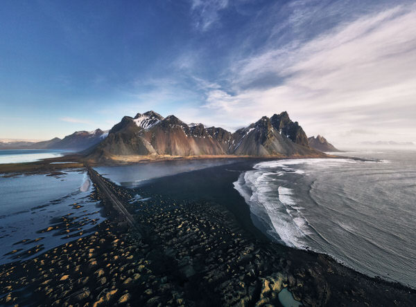 Photograph Antonio Prado Perez Vestrahorn From Air on One Eyeland
