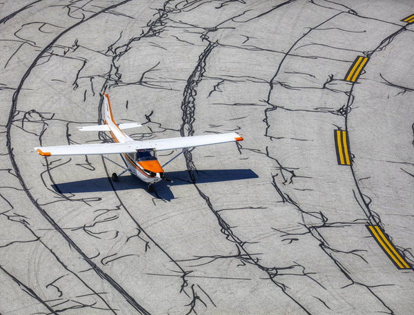 Photograph Larry Hamill Plane Awaiting Takeoff on One Eyeland