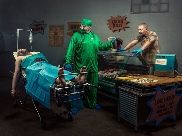 Photograph Juhamatti Vahdersalo Organ Market on One Eyeland