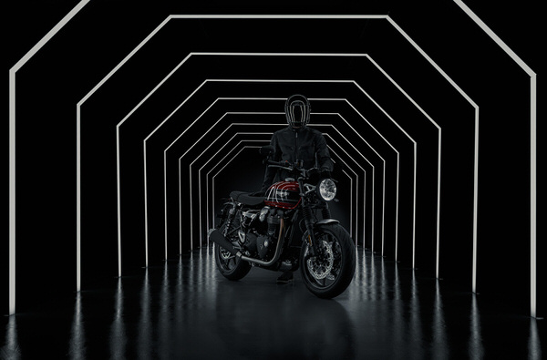 Photograph Nigel Harniman Triumph Speed Twin Motorcycle Launch on One Eyeland