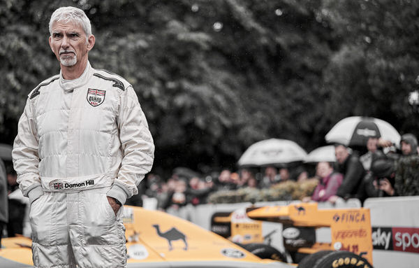 Photograph Nigel Harniman Damon Hill F1 Driver Portrait on One Eyeland