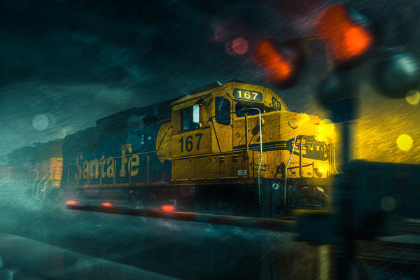 Photograph Blair Bunting Freight Train 4 on One Eyeland