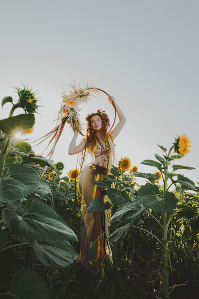 Photograph Michaela Durisova Goddess Of Sunflowers on One Eyeland
