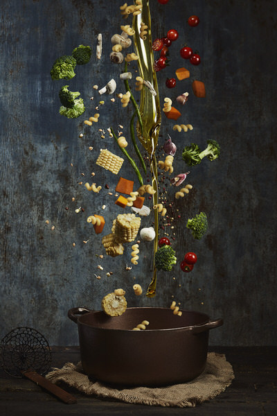 Photograph Russell Smith Falling Ingredients on One Eyeland