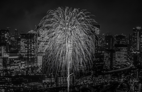 Photograph Yoshitaka Aida City Fireworks on One Eyeland