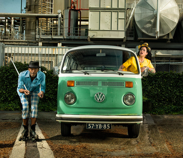 Photograph Peter Kemp Bus on One Eyeland