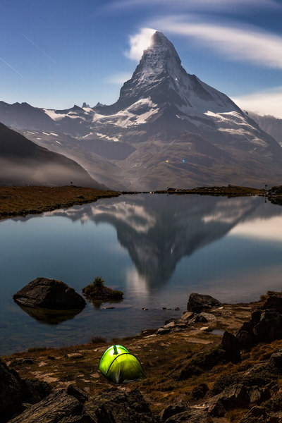 Photograph Frank Peters Matterhorn In Moonlight on One Eyeland