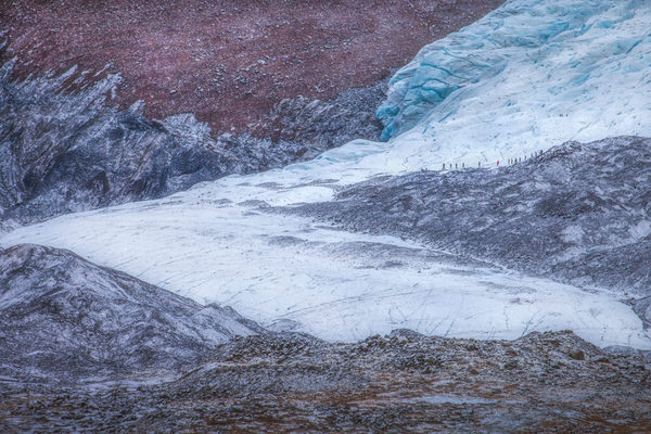 Photograph Peter Svoboda Descending Down The Melting Glacier on One Eyeland