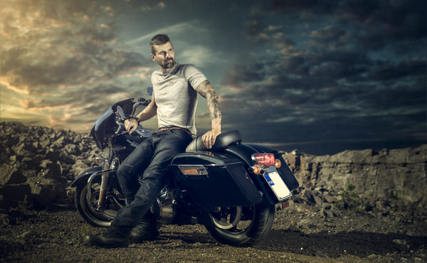 Photograph Sanna Vornanen The Biker on One Eyeland