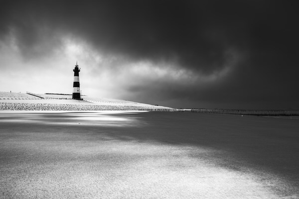 Photograph Frank Peters Lighthouse After Blizzard on One Eyeland