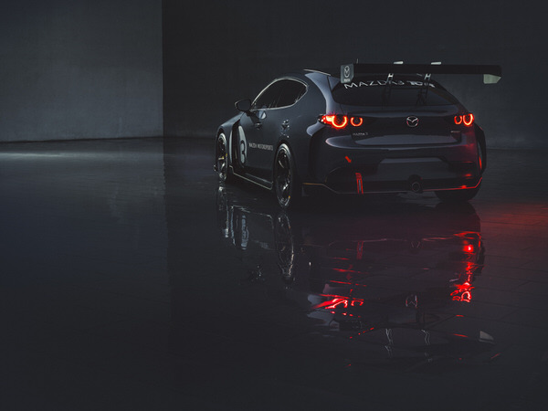 Photograph Patrick Curtet Mazda 3 Tcr Ready on One Eyeland