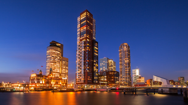 Photograph Frank Peters Rotterdam Skyline on One Eyeland