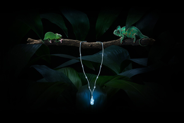 Photograph Dusan Holovej Swarovski Necklace on One Eyeland