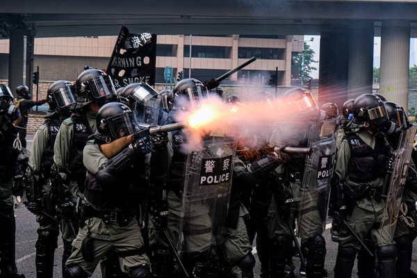 Photograph Keith Tsuji Hong Kong Protests on One Eyeland
