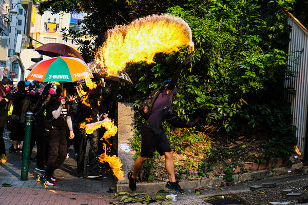 Photograph Keith Tsuji Hong Kong Protests on One Eyeland