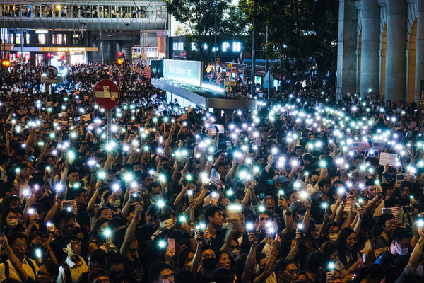 Photograph Keith Tsuji Hong Kong Protests on One Eyeland
